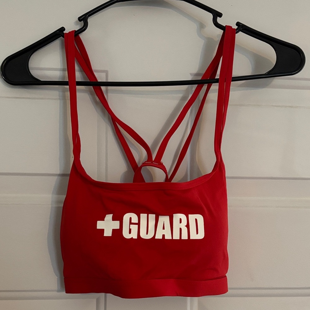 Red Lifeguard 2 piece suit XL